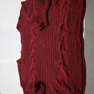 Burgundy Women's Sweater 3XL
